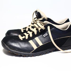 Skechers black Leather Sneakers